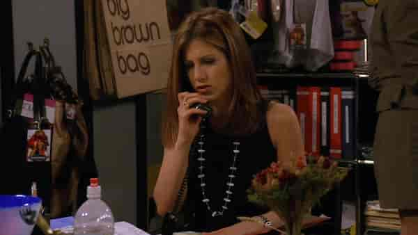 Rachel (Jennifer Aniston) in a still from the show