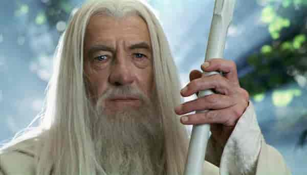 McKellen in a still from The Lord of The Rings