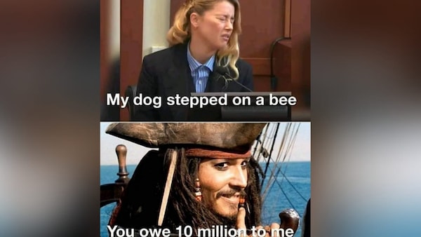 Amber Heard and Johnny Depp meme will leave you in splits