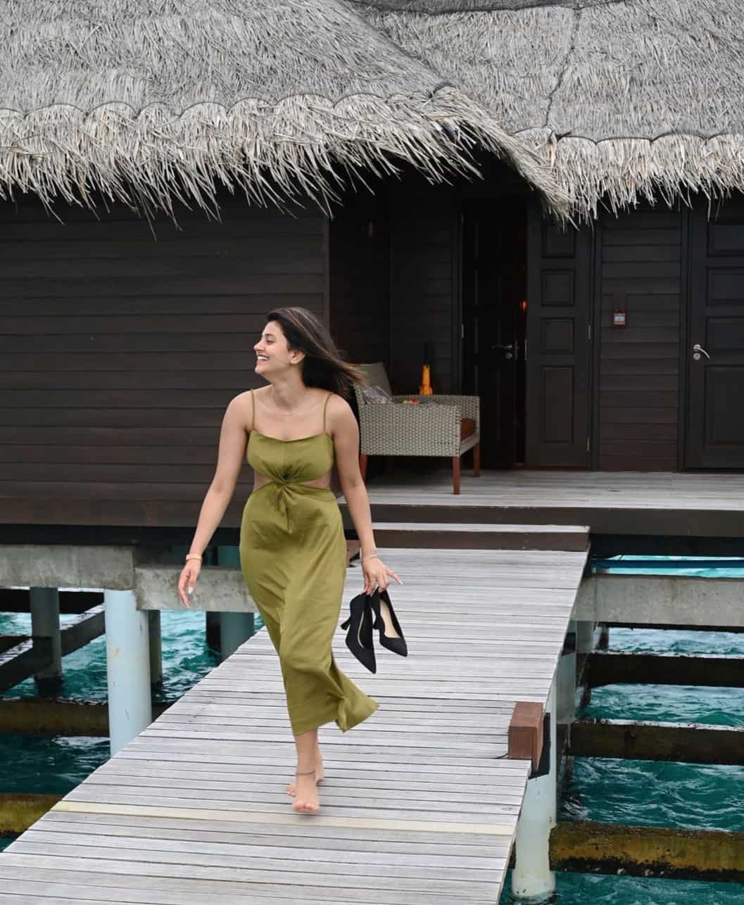 Anjali Arora is on vacation in the Maldives