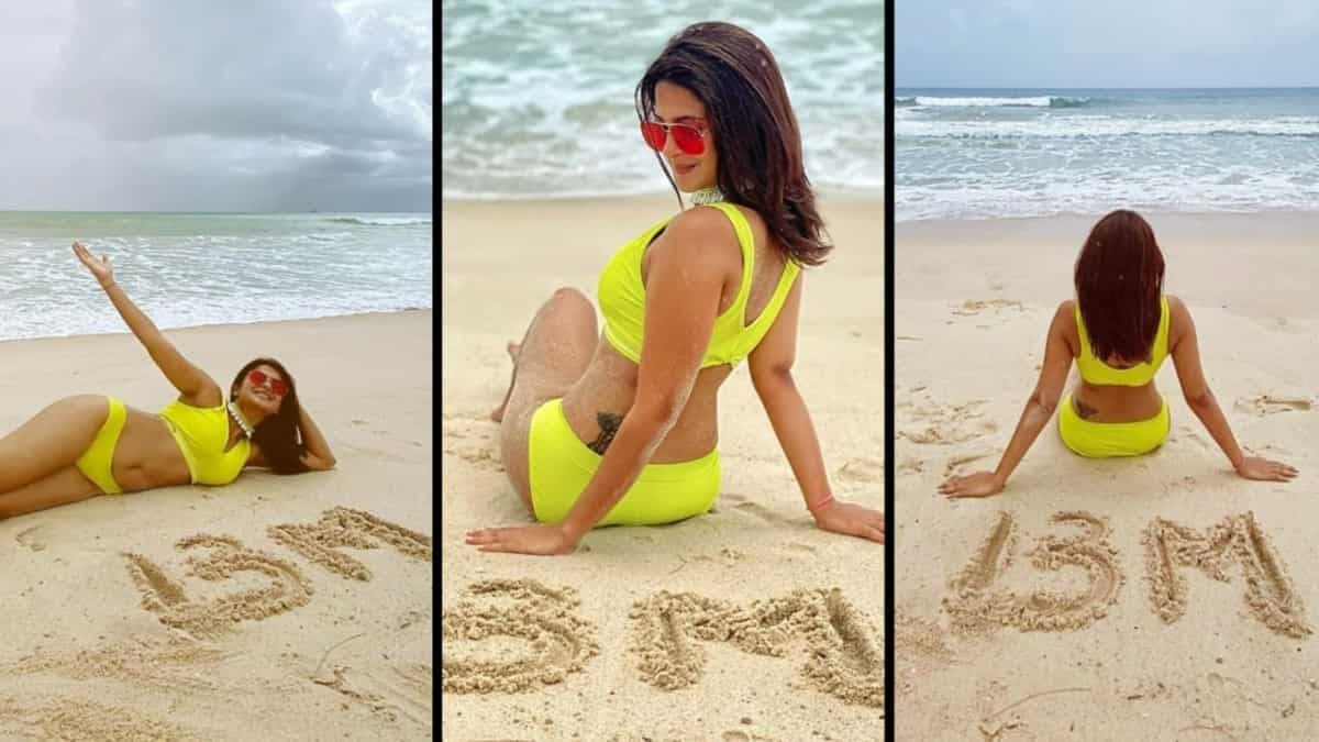 Jennifer Winget looks super sexy in the yellow bikini