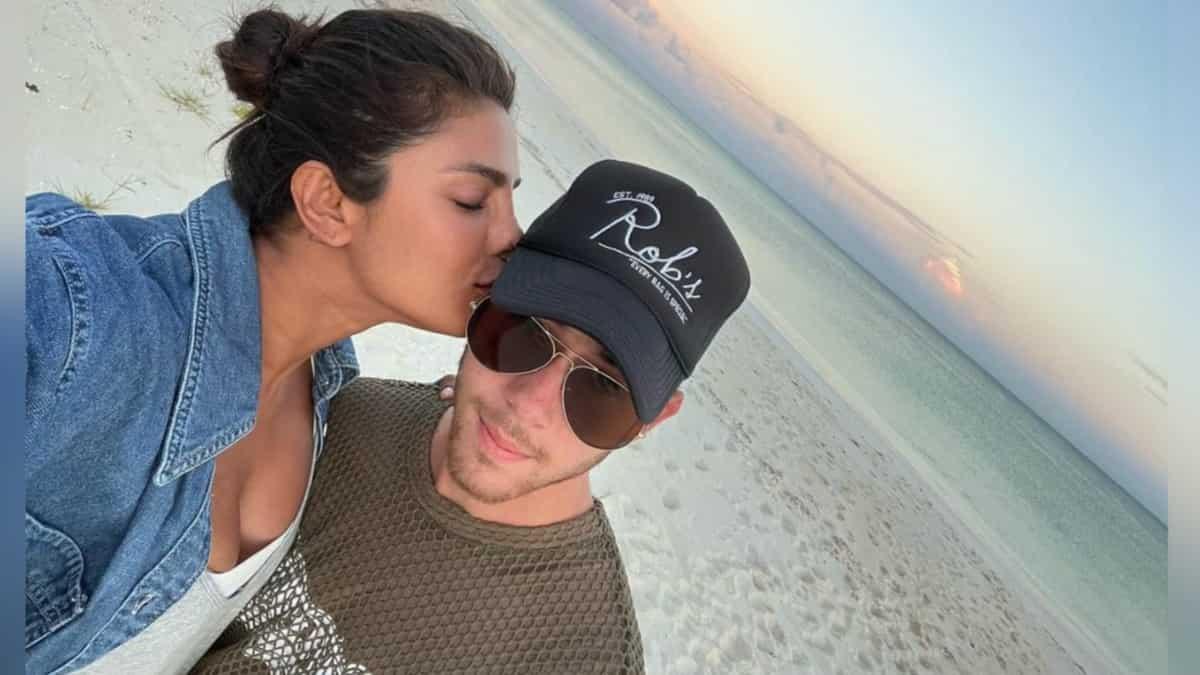 Priyanka Chopra and Nick Jonas in the Turks & Caicos Islands.