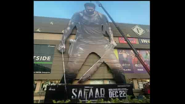 120-foot-long 'Salaar' cutout in Mumbai