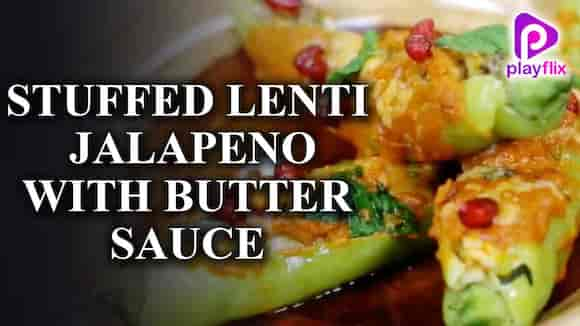 Stuffed Lentil Jalapeno With Butter Sauce