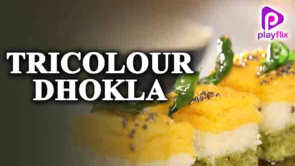 Tricolour Dhokla