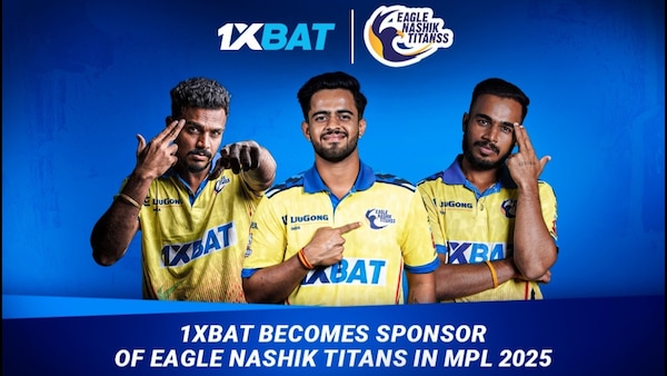 1xBat becomes sponsor of Eagle Nashik Titans in MPL 2025: Investing in the growth of regional cricket in India