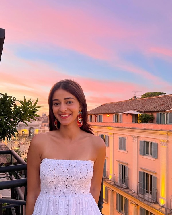 Ananya Panday is making some lovely memories while being on vacation.