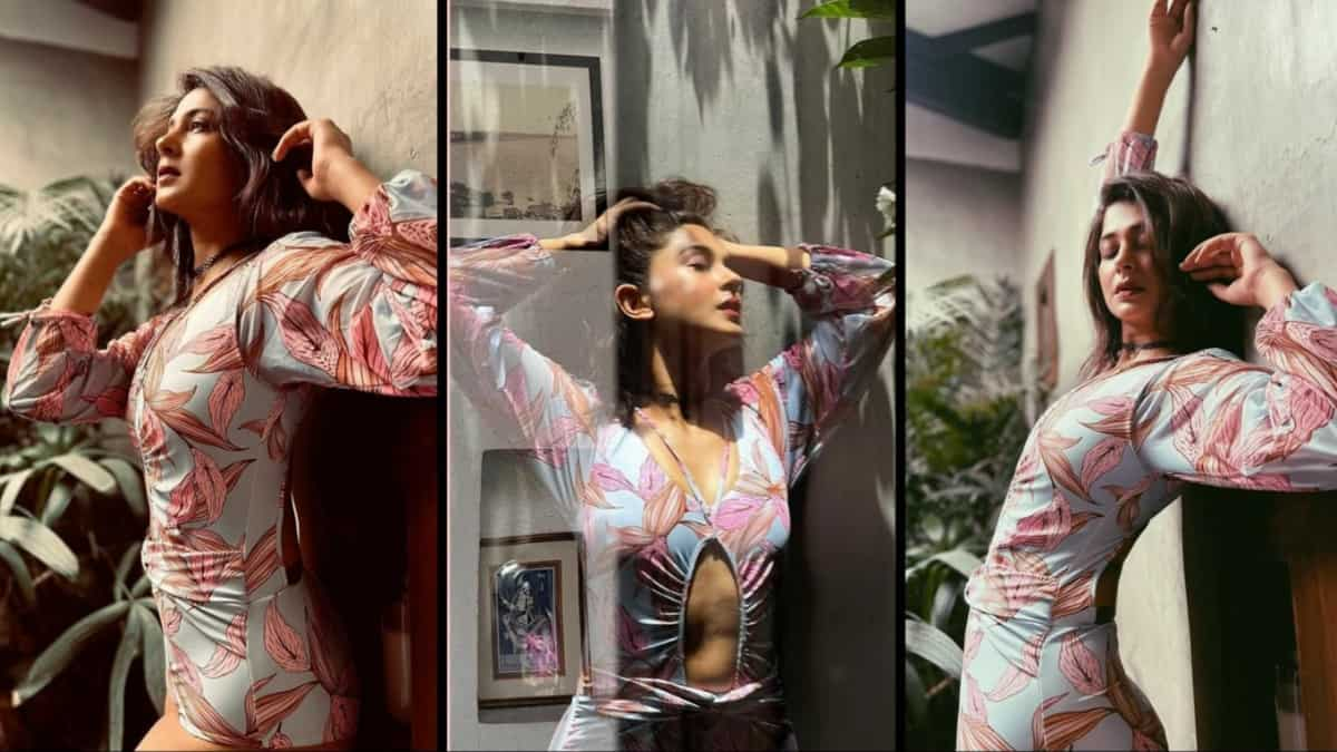 Jennifer Winget looks lovely in the flower pattern outfit