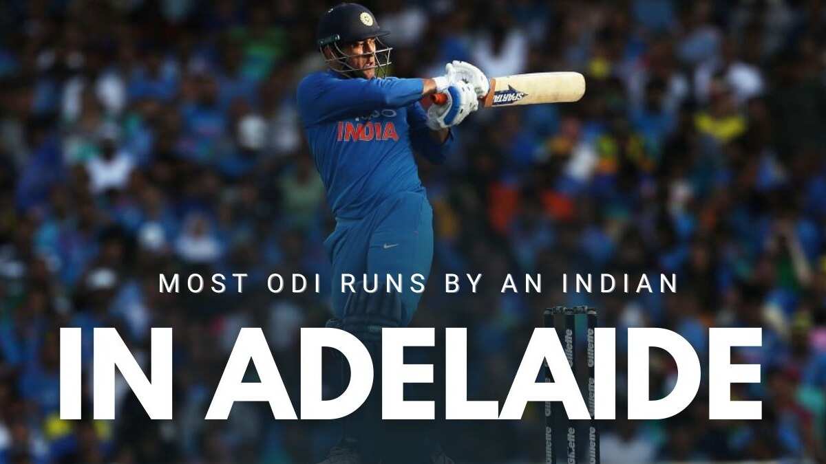5 Indian batters with most ODI runs at Adelaide Oval