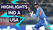 India A vs USA: Warm Up, Highlights