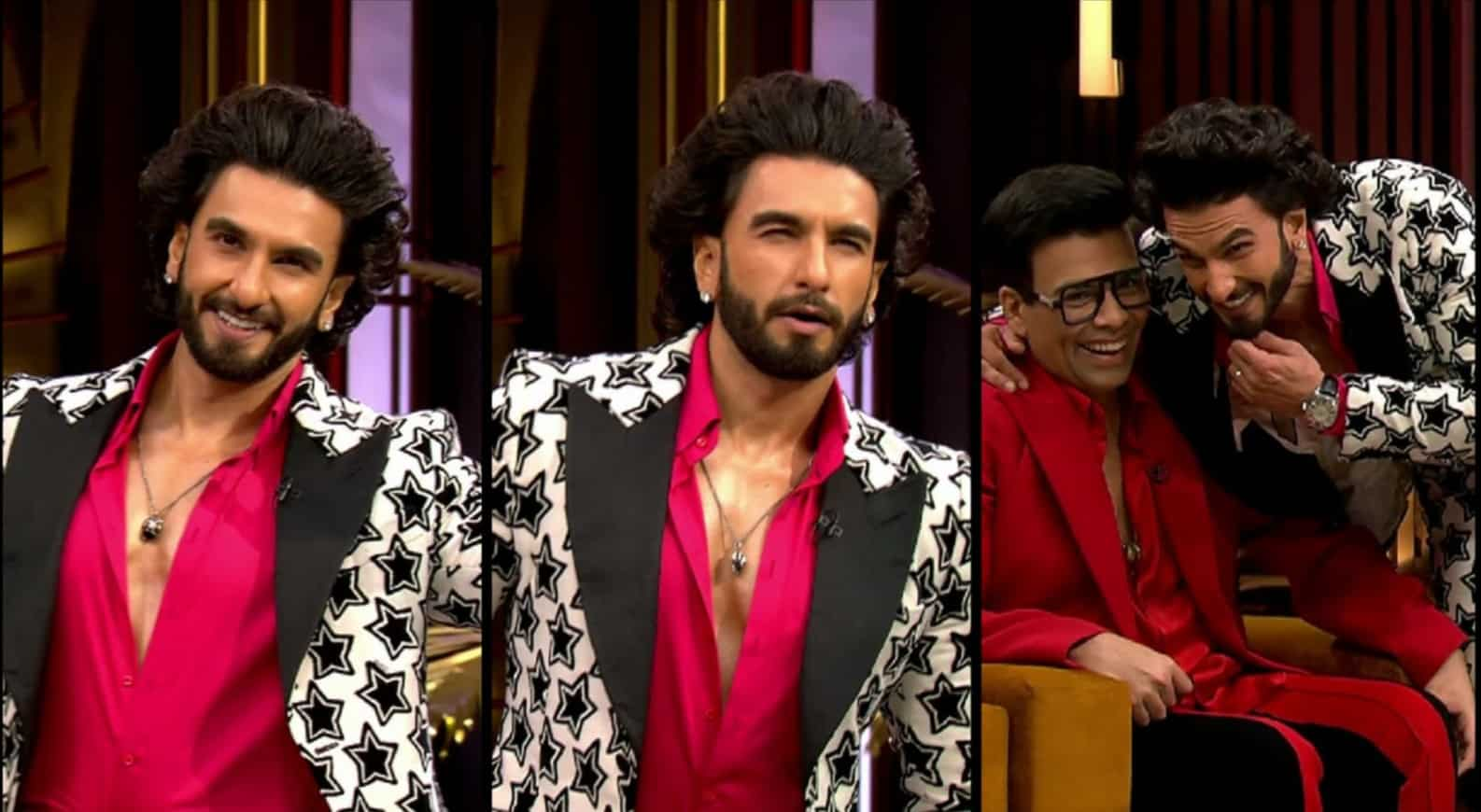 Ranveer Singh as Kartik Aaryan in front of the paparazzi