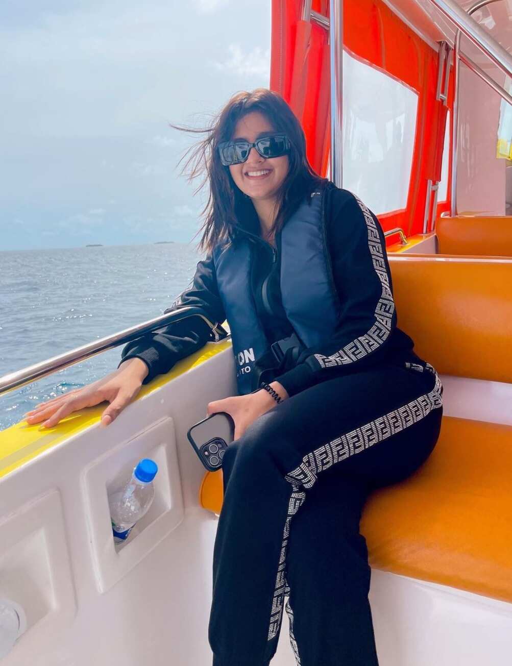 Anjali Arora appears to be obsessed with boat rides