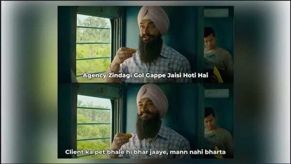 Laal Singh Chaddha meme on client relationship