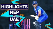 Nepal vs United Arab Emirates: Warm Up, Highlights