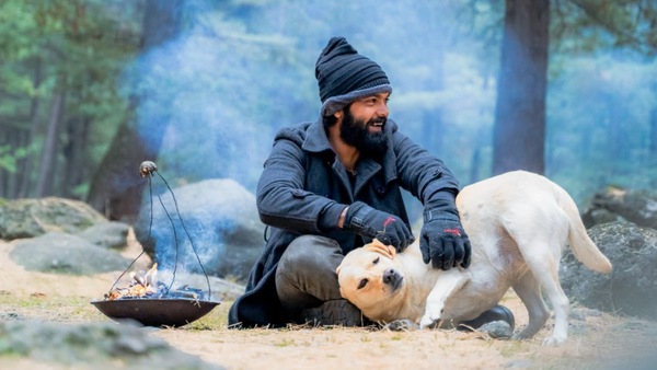 Rakshit Shetty and Charlie in 777 Charlie