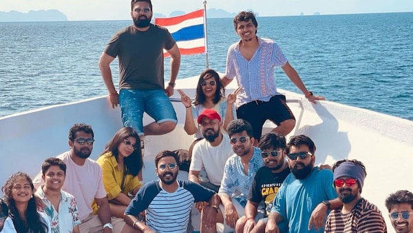 Rakshit Shetty and his team of 777 Charlie are celebrating film’s success in Thailand