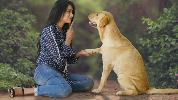 Sangeetha and Charlie in a still from the film