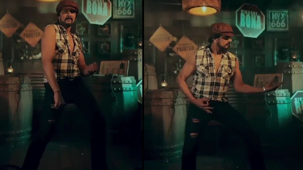 Kiccha Sudeep takes up Jacqueline Fernandez’s challenge; does first reel and it’s to the Gadang Rakkamma hook step