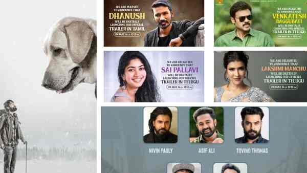 777 Charlie trailer launch: Sai Pallavi, Dhanush, Venkatesh, Lakshmi Manchu, Nivin,  Tovino, Asif Ali on duty