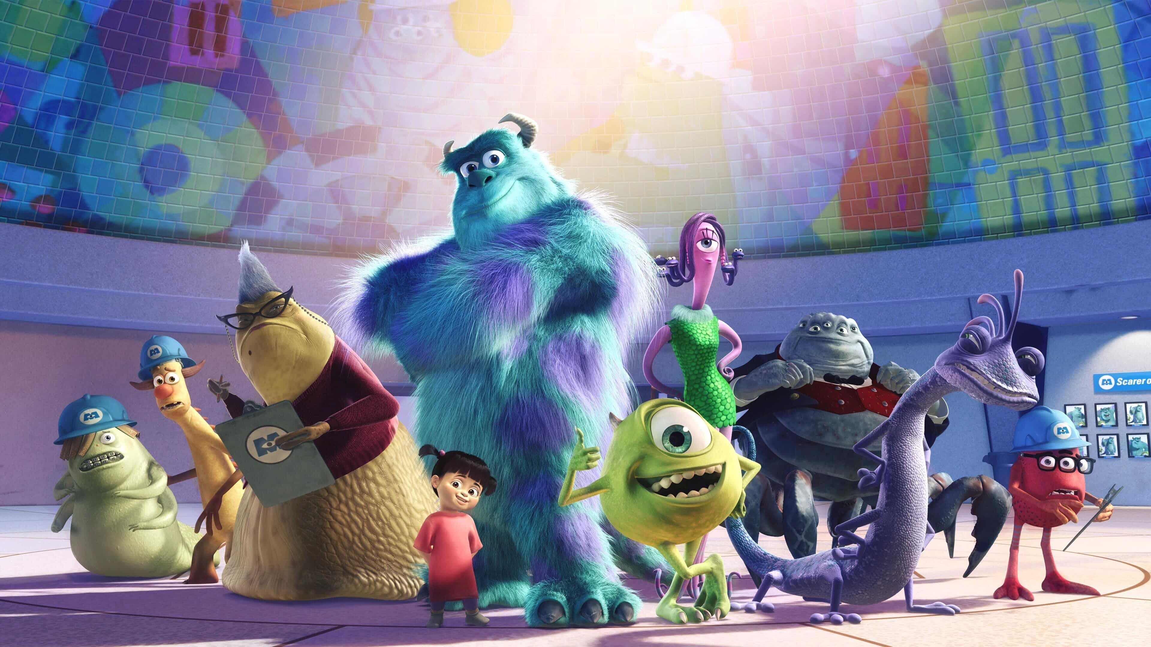 In Monsters Inc. (2001), during the door chase scene, Sully and