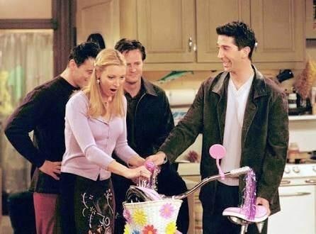 Ross buys Phoebe her first bike ever