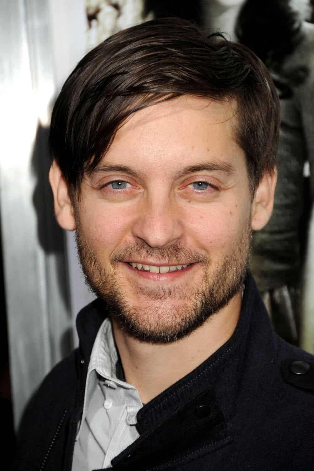 In SpiderMan 3 Tobey Maguire pulls his hair over his eyes to signify that  he has turned evil  rMovieDetails