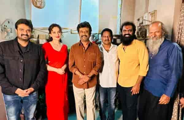 A L Vijay, Kangana Ranaut, with Rajinikanth