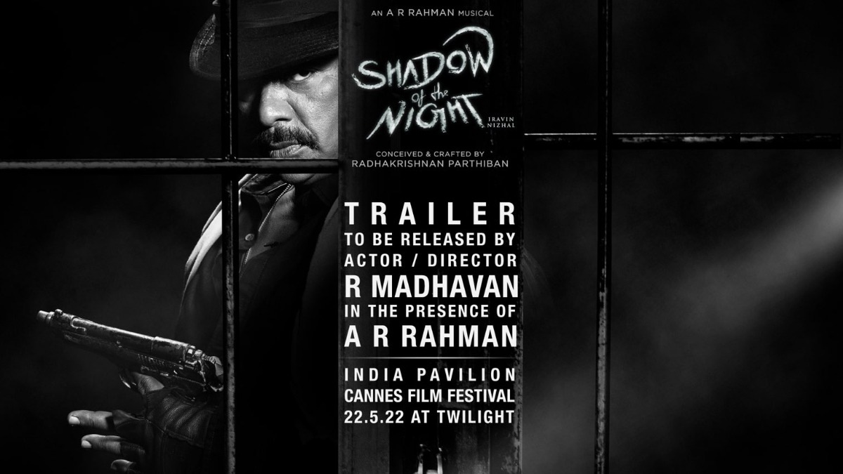 Parthiban at Cannes for Iravin Nizhal trailer launch