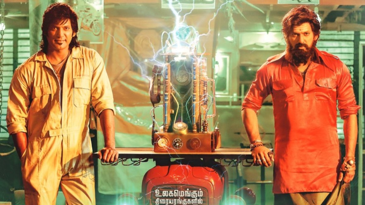 Mark Antony: Vishal stuns in a fiery dual avatar in latest poster of Adhik Ravichandran film