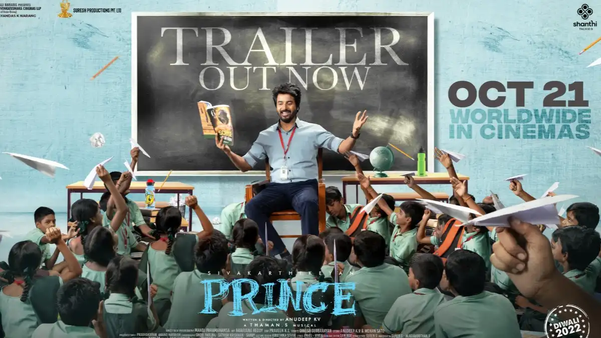 Prince Trailer: Sivakarthikeyan's romantic comedy helmed by Anudeep KV, is a laugh riot