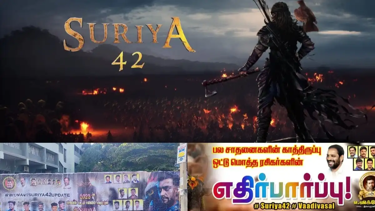 Suriya42: Fans stick posters across Tamil Nadu asking for an update from the Suriya-starrer