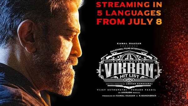 Kamal Haasan’s Vikram to have its digital premiere on Disney+ Hotstar from July 8