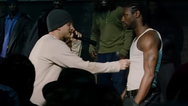 A still from 8 Mile