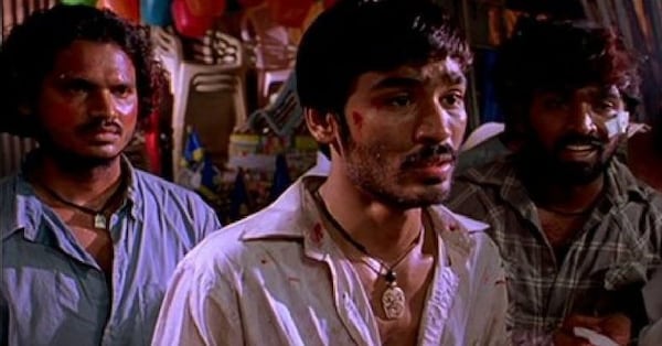 A still from Pudhupettai; Vijay Sethupathi seen in extreme right/Twitter