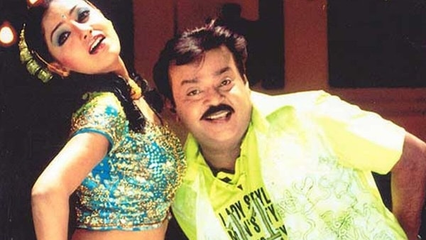 A still from Vijayakanth's Perarasu