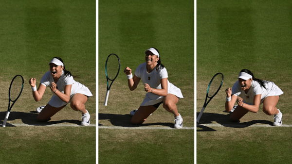 A year after failing to qualify, Amanda Anisimova books her spot in the Wimbledon semis.