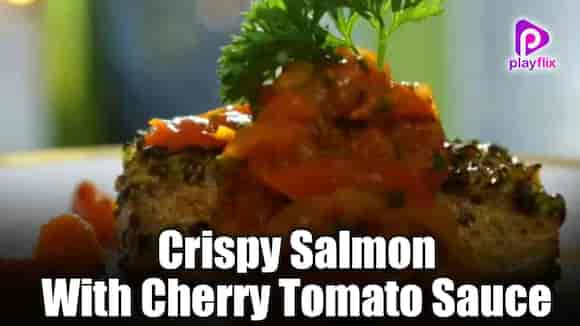 Crispy Salmon With Cherry Tomato Sauce