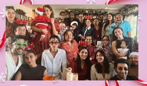 Christmas 2023 - Navya Naveli Nanda and Aadar Jain share pictures from Kapoor family's special lunch