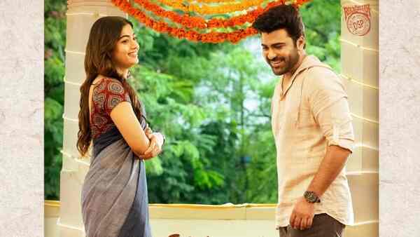 Aadavaallu Meeku Johaarlu: Sharwanand, Rashmika Mandanna look adorable in first look poster