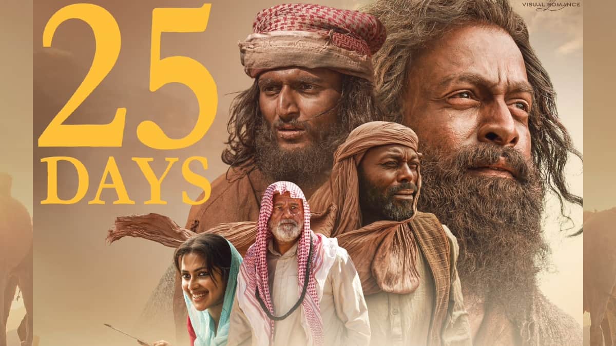 Aadujeevitham Box Office Collection Day 25 - Prithviraj Sukumaran, Blessy’s film crosses Rs 150-crore mark worldwide; sets new records