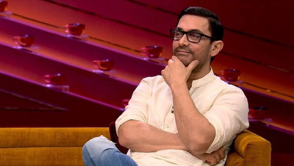 Aamir Khan on a chat show (Image via Disney+Hotstar/Screengrab)