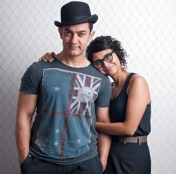 Aamir Khan with wife Kiran Rao