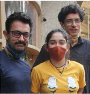 Aamir with Ira and Junaid