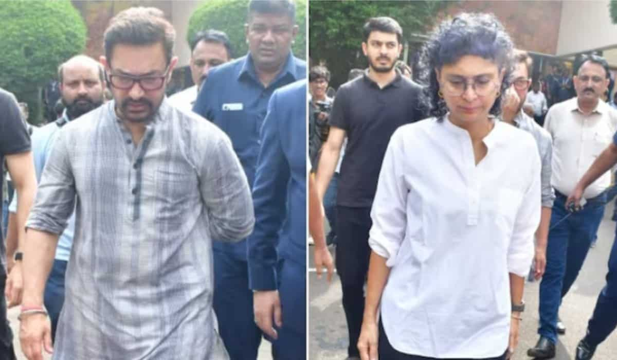 Ratan Tata's funeral: Aamir Khan and Kiran Rao mourn the loss of 'rare and amazing person'; pay last respects together | Watch