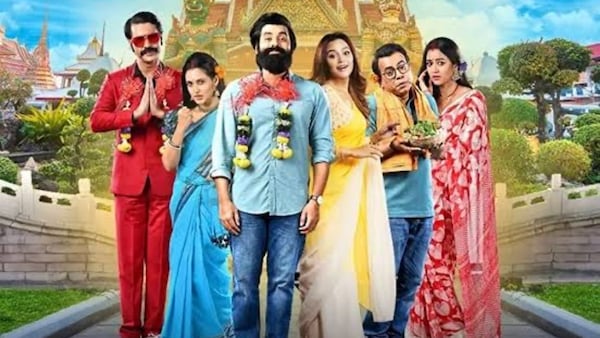 Abar Bibaho Obhijaan review: Anirban Bhattacharya, Rudranil Ghosh, and Ankush’s comedy is sloppy and boring