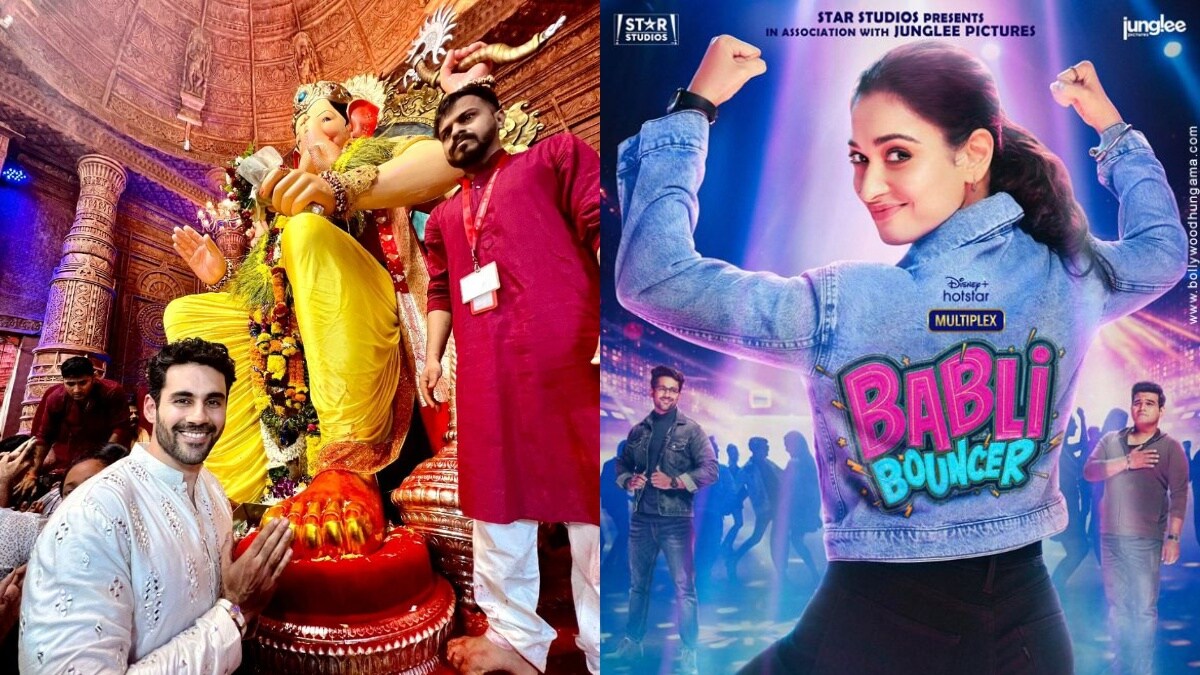 Babli Bouncer actor Abhishek Bajaj seeks Ganesha's blessings at