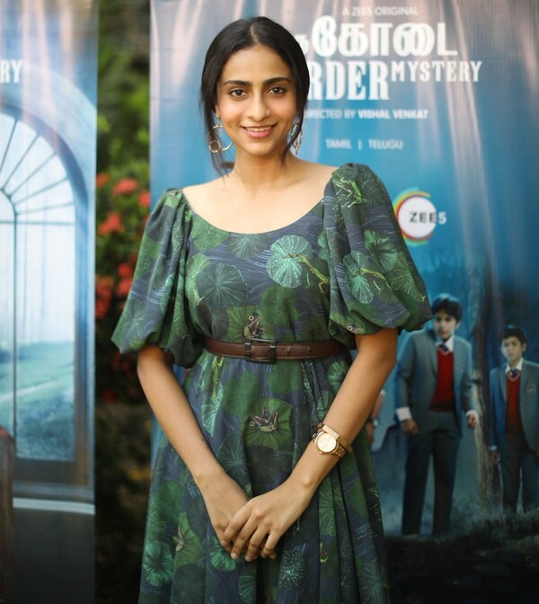 Abitha at the trailer launch of the series