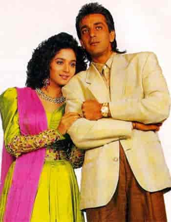 Madhuri Dixit and Sanjay Dutt