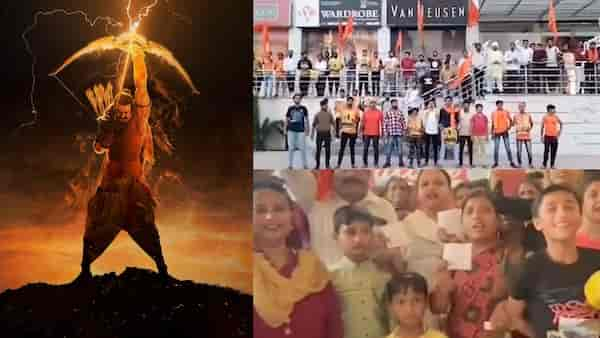 Adipurush: Unprecedented craze for Prabhas’ mythological drama in North India, crowds queue up in big numbers for tickets