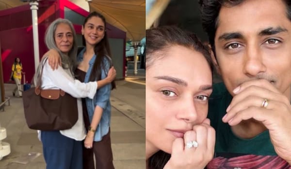 Aditi Rao Hydari has the most adorable reaction when paps ask her about fiancé Siddharth | Watch
